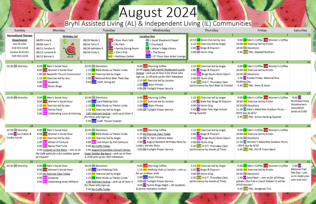 August 2024 AL IL