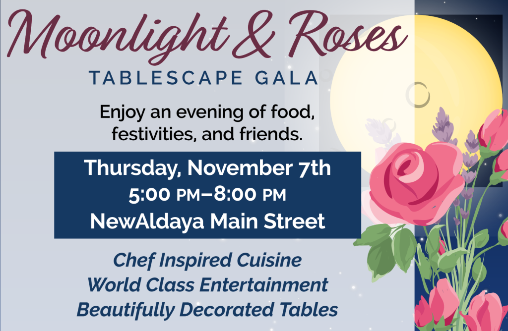 moonlight & roses tablescape gala