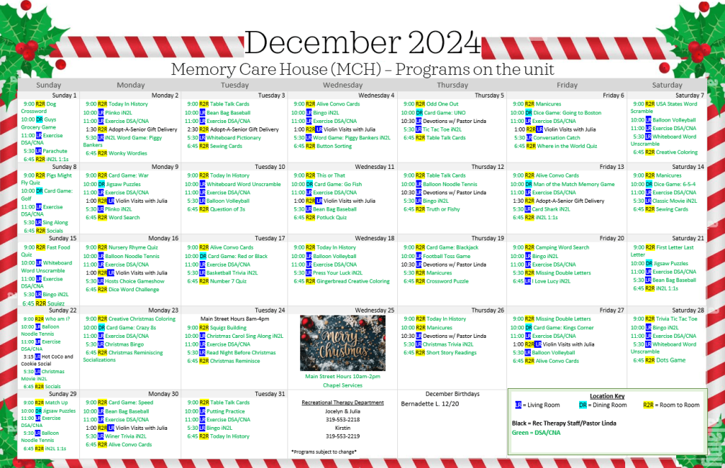 December 2024 MCH On